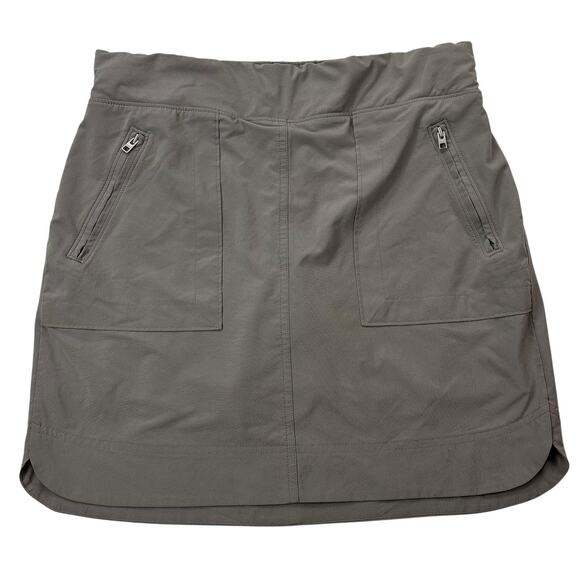 Athleta Womens Size 6T 6 TALL Chelsea Cargo Skort Mesh Inner Shorts Skirt Taupe - Picture 1 of 16